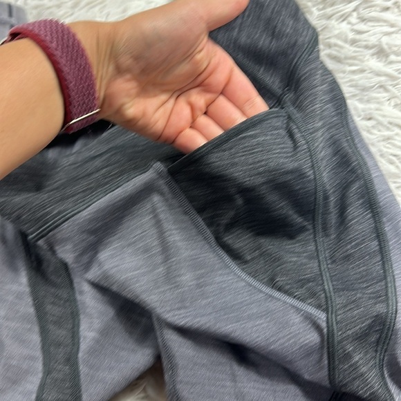 Lululemon Early Extension HR Tight *28" Heathered Black / Heathered Titanium - Picture 3 of 6